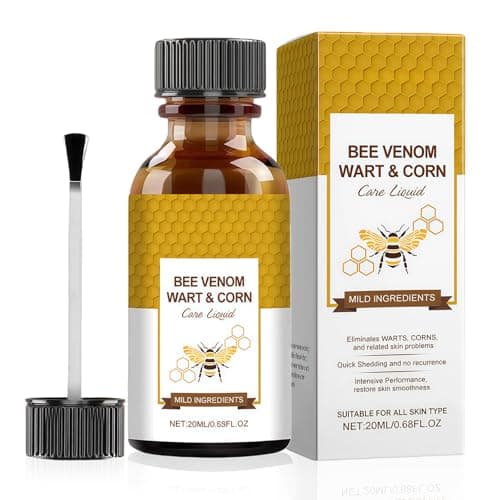 Image of Fast-Acting Bee Venom Wart Remover Cream,Natural Solution for Face, Hands, Feet & More, 20mL