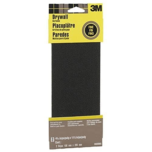 Image of 3M Screen, Fine 9089NA Drywall Sanding, 4 3/16in x 11 1/4 in, 2-Sheet Grit