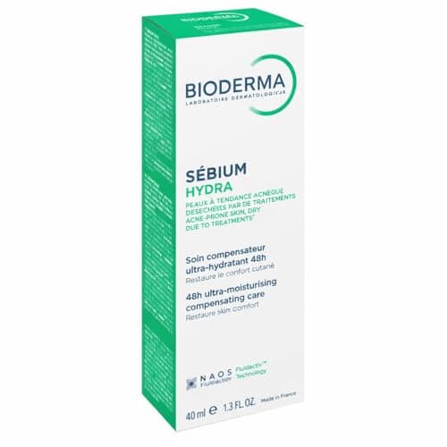 Image of Bioderma Sébium Hydra Ultra-Nourishing Cream - Hydrating Moisturiser for Very Dry Acne Prone Skin, Soothes & Reduces Redness, Suitable for Those on Drying Acne Treatments, 40ml