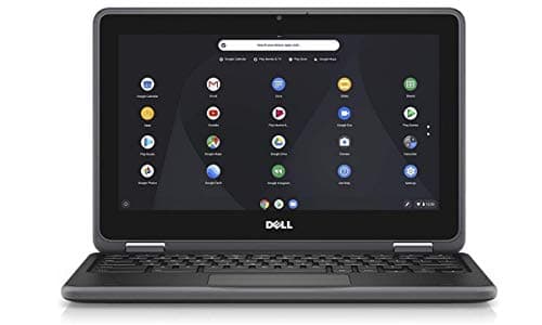 Image of Dell Chromebook 11 3000 11.6 Inch HD LED-Backlit Laptop - (Black) Intel Celeron N3060, 4 GB RAM, 16 GB eMMC, Chrome OS