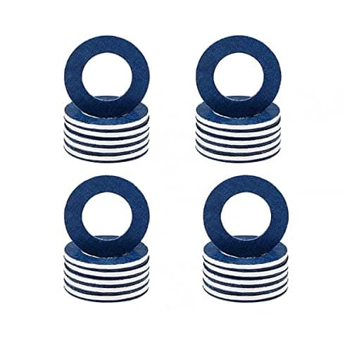 Image of JNNJ 24 Pieces Oil Drain Plug Gaskets, 12 mm Aluminum Seals Crush Washer, Seals Oil Drain Plug with Seal Drain Plug Washers, Oil Sump Discs Automotive Accessories Compatible Replaces 9043012031