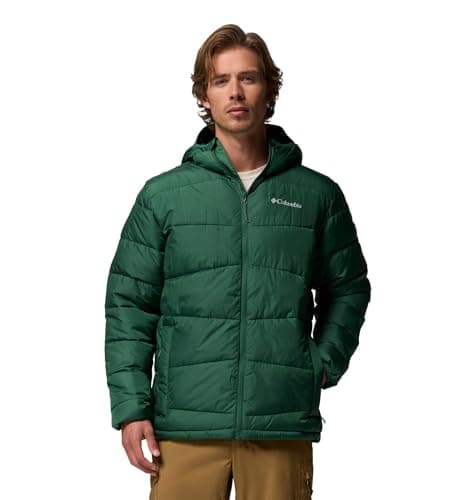 Image of Columbia Men's Fivemile Butte 2 Hooded Jacket, Hooded Puffer Jacket, Rain Forest, Large