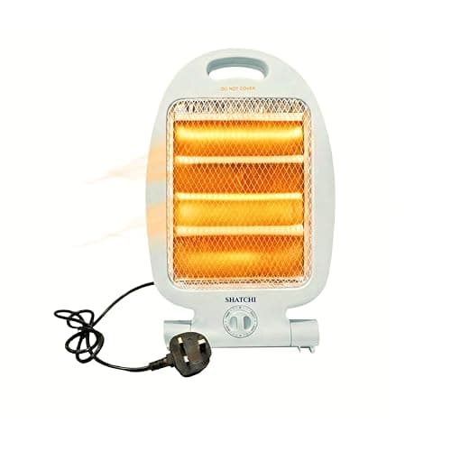 Image of 800W Halogen Heater, 2 Bars Quartz Portable with 2 Heat Settings 400W/800W, Energy Saving, Silent, Tip-Over Safety, Compact Room Radiant Electric Heaters for Home, Bedroom, Office, Carry Handle