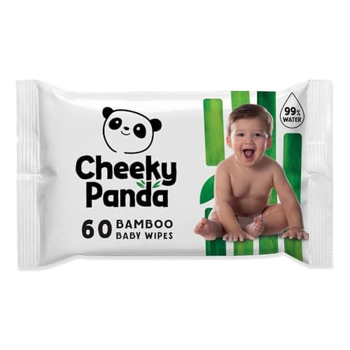 Image of The Cheeky Panda Bamboo Biodegradable Baby Wipes | 99% Purified Water, Suitable for Sensitive Skin | Dermatologically Tested