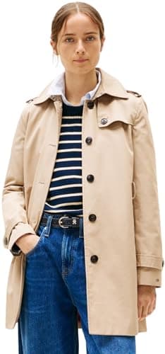 Image of Tommy Hilfiger Women's Heritage Single Breasted Trench Coat, Beige (Nos Beige), L