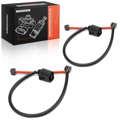 Image of Frankberg 2x Brake Pad Wear Sensor 2-Pin Disc brake Front Compatible with Q7 4LB Q7 Van 4LB C.a.y.e.n.n.e 9PA T.o.u.a.r.e.g 7L6 7L7 7LA Replace# 95561236500