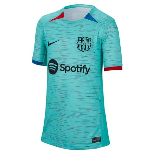Image of NIKE Unisex Season 2023/2024 Official Third Stadium T-Shirt, Light Aqua/Royal Blue/Black, S EU