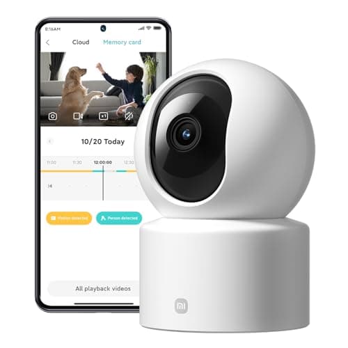 Image of XIAOMI Smart Camera C301 – 2K Indoor Security Camera with AI Motion Detection, Night Vision, 360° Pan-Tilt, Two-Way Audio, Alexa & Google Compatible – UK Version