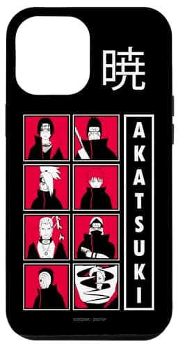 Image of Naruto Shippuden Akatsuki Group Character Grid Anime Case for iPhone 12 Pro Max