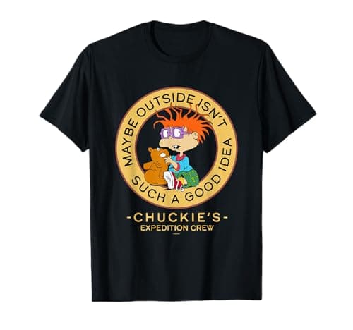 Image of Rugrats Chuckie's Expedition Crew Logo Badge Vintage T-Shirt