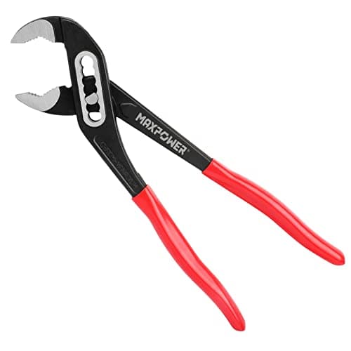 Image of MAXPOWER Water Pump Plier, 250mm/10inch Quick Change Adjustable Multigrip Groove Joint Pliers Plumbing Clamp Tools Tongue-and-Groove Pliers with Non-Slip Rubber Handle