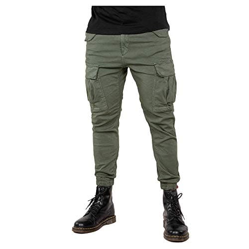Image of Alpha Industries Airman Mens Casual Trousers Dark Olive