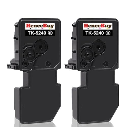 Image of HenceBuy TK-5240K Black Toner Cartridge for Kyocera TK-5240 TK5240K Replacement for Kyocera ECOSYS M5526cdw M5526cdn M5526 P5026cdw P5026cdn P5026 Laser Printer (Black, 2 Pack)