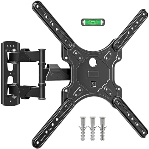 Image of MOUNTUP TV Wall Bracket for Most 26-60 Inch LED, LCD, OLED Flat & Curved TV, Full Motion TV Mount with Tilt Swivel Extension, Max VESA 400x400mm up to 35KG, EU0079