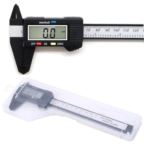 Image of Digital Vernier Caliper,150mm 6 Inch Electronic Micrometer Caliper With Large Lcd Screen,Inch/Metric Conversion,24cm Ruler,Precision Depth Gauge Measuring Tool for DIY,Household,Jewelry,Woodworking