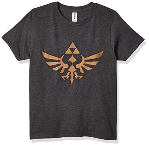 Image of Nintendo Boys' Zelda Triumphant Triforce Graphic T-Shirt - Gray - Medium