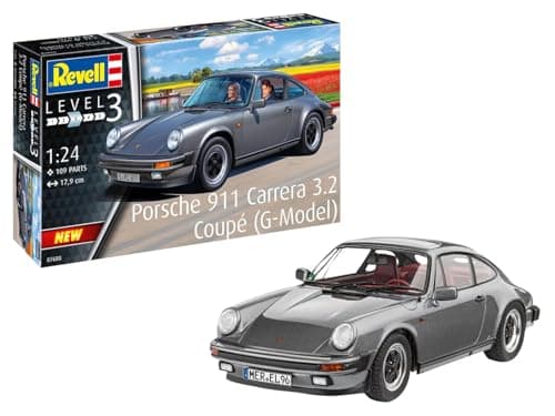 Image of Revell 07688 Porsche 911 Carrera 3.2 Coupé (G-Model) 1:24 Scale Unbuilt/Unpainted Plastic Model Kit