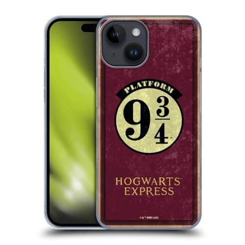 Image of Head Case Designs Officially Licensed Harry Potter Platform 9 3/4 Locations Typography Hard Back Case Compatible With Apple iPhone 15