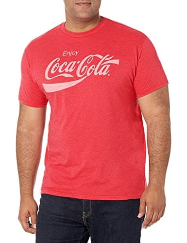 Image of Coca-Cola Men's Coke Classic T-Shirt, Red Heather, XL