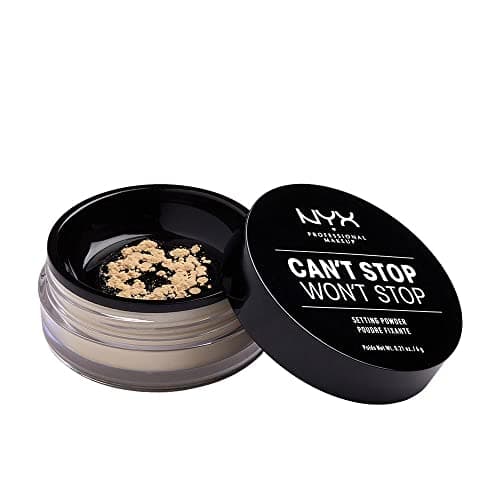 Image of NYX Professional Makeup Can't Stop Won't Stop Setting Powder, Loose Format, Matte Finish, Oil Absorbing, Vegan Formula, Shade: Light Medium