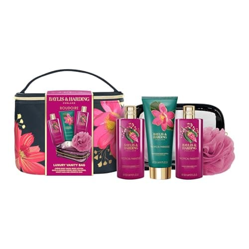 Image of Baylis & Harding Boudoire Tropical Paradise Luxury Vanity Bag Gift Set (Pack of 1) - Vegan Friendly