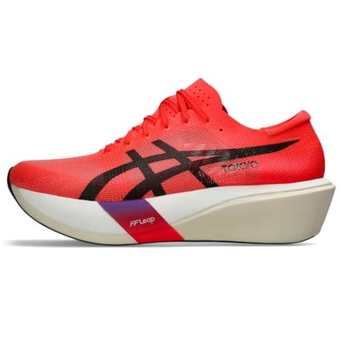Image of ASICS Unisex METASPEED Edge Tokyo Running Shoes, Flash Red/Black, 12.5 Women/11 Men