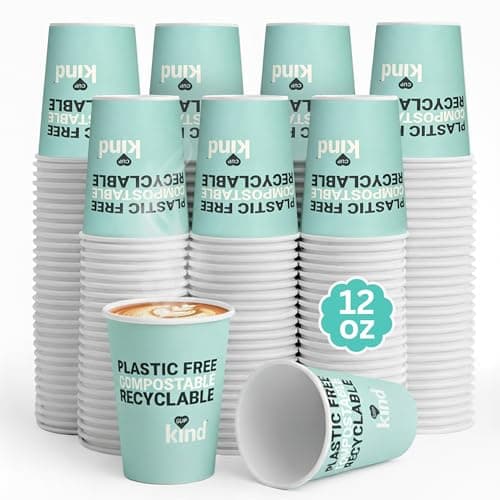 Image of RAP Gloves Disposable Paper Cups 12oz Single Wall Pack of 1000 Disposable Cups Turquoise Cups Hot & Cold Beverage Cups for Coffee, Tea, Water, Party, Office, Events (Turquoise, 12 oz)