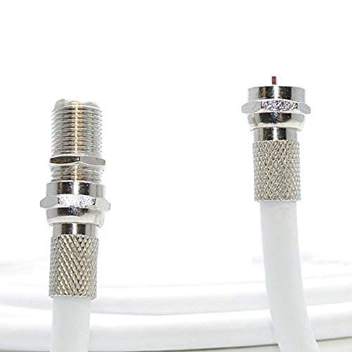 Image of 5M White Coax Cable For Virgin Media, Sky TV, Broadband Extension and Tivo & Superhub (5M, WHITE)