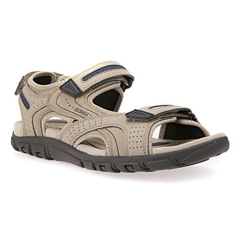 Image of Geox Mens Uomo Strada Sandals, Sand Navy, 6 UK