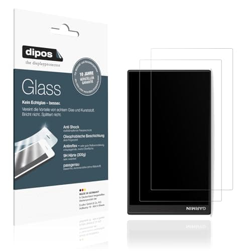 Image of dipos I 2x Screen Protector matte compatible with Garmin Camper 795 MT-D Eu Flexible Glass 9H Display Protection