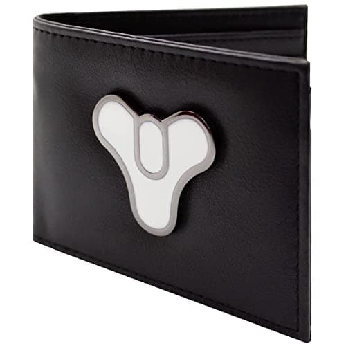 Image of Tricorn The Traveller Metal Badge Emblem Wallet Bi-Fold ID & Card Holder, Black