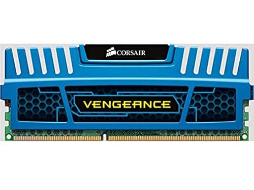 Image of Corsair CMZ4GX3M1A1600C9B Vengeance 4 GB (1 x 4 GB) DDR3 1600 Mhz C9 XMP Performance Memory Kit - Blue