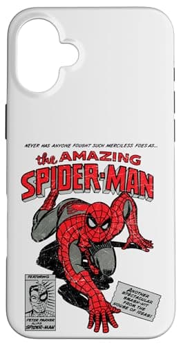 Image of Marvel Spider-Man Retro Comic Case for iPhone 16 Plus