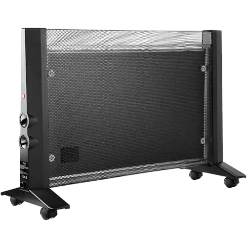 Image of Nyxi Mica Oil Free Panel Electric Heater – 2000W Free Standing, 3 Heat Settings, Adjustable Thermostat, Overheat Protection, Portable & Lightweight for Home & Office