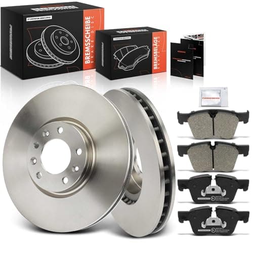 Image of Frankberg Brake Kit incl. 2x Brake Disc + 4x Brake Pad Front Compatible with 308 SW II L4 LC LJ LR LX 308 II L3 LB LH LP LW Spacetourer 3D Replace# 4249A3, 4249K1