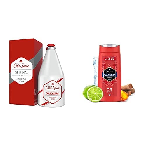 Image of Old Spice Original After Shave for Men, 150ml & Captain Shower Gel & Shampoo For Men 675 Ml