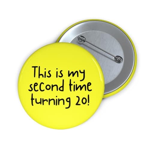 Image of Felbridge Studio - 40th Birthday Gifts Badge - for Men Women - Funny - Rude 40 Year Old Large Badges - For Son Daughter Friend Wife Husband Boyfriend Girlfriend Him Her Grandson Granddaughter - 59mm