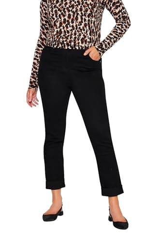 Image of M&Co Ankle Grazer Cigarette Jeans - Women's Black