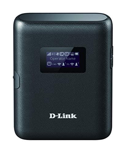 Image of D-Link DWR-933 4G+ LTE-Advanced Cat 6 Wi-Fi Hotspot, 300 Mbps, Portable, Battery-Powered Up to 14 Hours, Dual-Band Wireless AC1200, Unlocked, Black