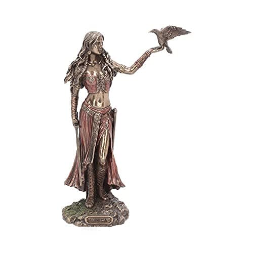 Image of Nemesis Now Morrigan and Crow Figurine 28 cm Bronze