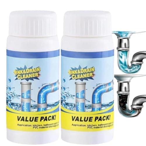 Image of 2PCS Powerful Sink and Drain Cleaner,Wild Sink and Drain Cleaner,Foaming Drain Unblocker, Sink Unblocker Tool for Kitchen Sink,Fast-Acting Drain Cleaners and Unblockers,Drain Clog Remover