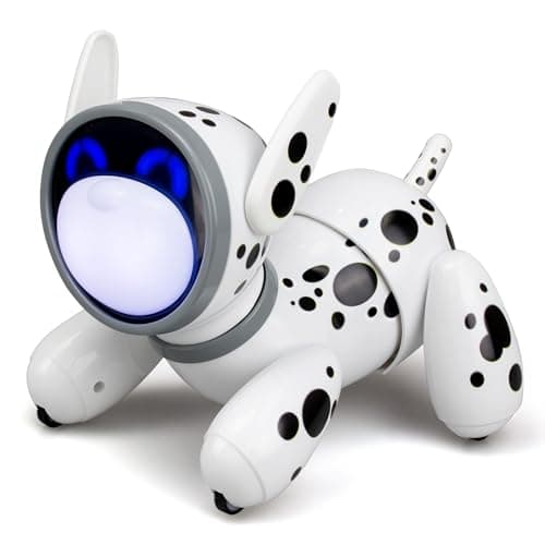 Image of Silverlit Jiggo Interactive Dancing Pet Robot Toy for Kids with Remote Control, Sound and Touch Reactions | Colour Changing LED Face Shows Emotions | Includes Fun Mushake Game Mode | Ages 5 Plus