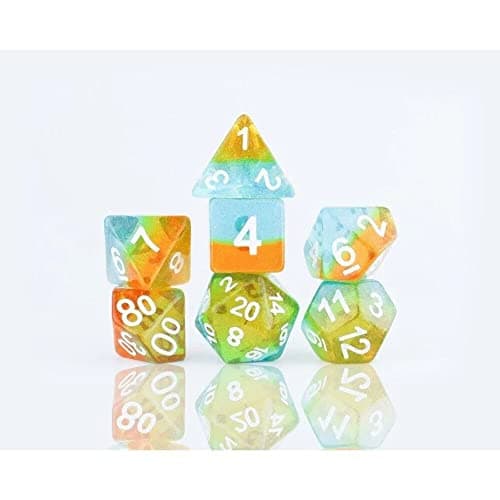 Image of Sirius Dice Celestial Ocean Dusk Dice Set of 7