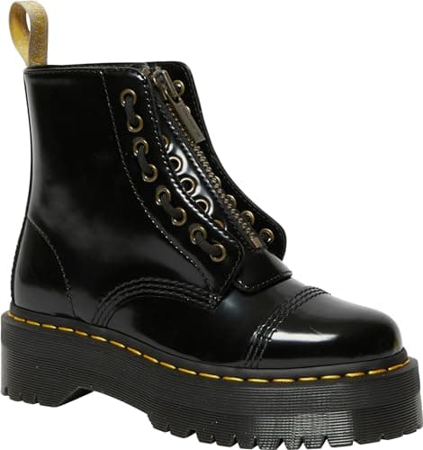 Image of Dr. Martens Women's Jungle Combat Boot, Black Oxford, 5 UK