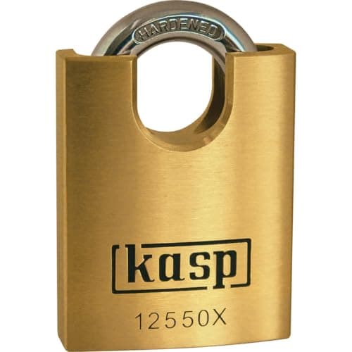 Image of Kasp 125 Premium Brass Padlock - 50 Millimeters - Close Shackle