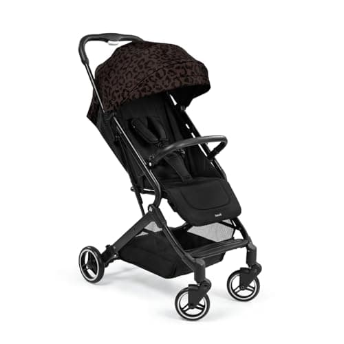 Image of hauck Travel N Care, Leo Black - Gold Winner Mother & Baby Awards 2024, Lightweight Travel Pushchair with Raincover, Suspension, Compact & Foldable, UPF 50+, Fully Reclining from Birth up to 22 kg
