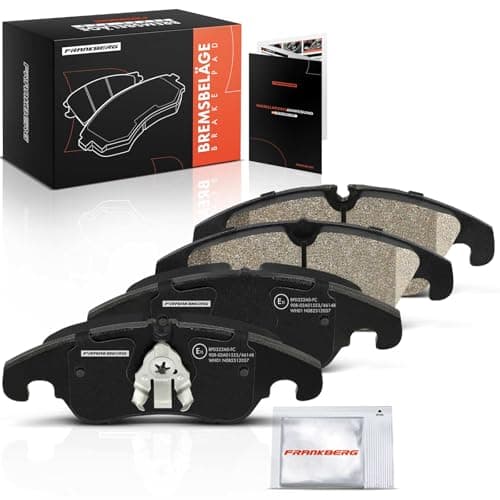 Image of Frankberg Brake Pad Set incl. 4x Pads Front Compatible with A4 Avant 8K5 A4 8K2 A4 Allroad 8KH A5 Sportback 8TA A5 8T3 Replace# K0698151,8K0698151K