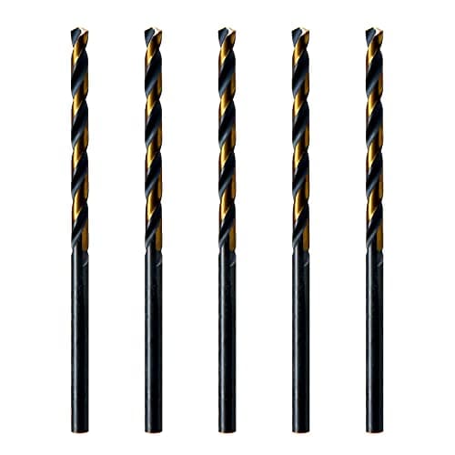 Image of MAXTOOL No.32 5pcs Identical Jobber Length Drills Dia 0.116" HSS M2 Twist Drill Bits Wire Gauge Gage Numbered Straight Shank Drills; JBN02H10R32P5