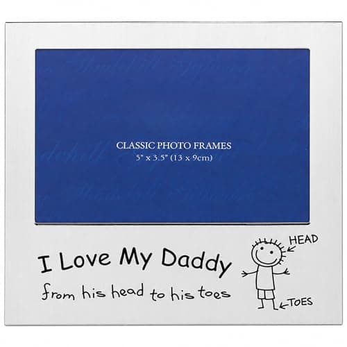 Image of I Love My Daddy Photo Frame 5x3, Fathers Day Photo Frames and Fathers Day Frame For Birhday,Christmas and Any Ocassion.