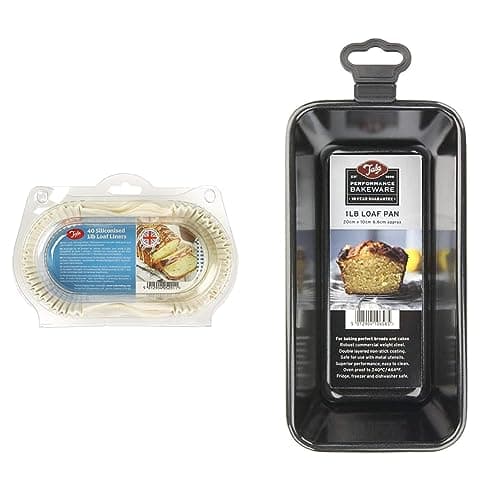 Image of Tala Siliconised 1Lb Loaf Liners, Reusable and Made in England, Cream Performance 1lb Loaf Pan
